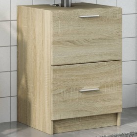 Armario de lavabo madera de ingeniería roble Sonoma 40x37x59 cm de , Muebles de baño - Ref: Foro24-848103, Precio: 71,00 €, D...