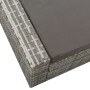 Tumbona doble de ratán sintético gris de vidaXL, Camas para exteriores - Ref: Foro24-312155, Precio: 345,99 €, Descuento: %