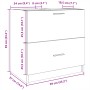 Engineered wood white bathroom cabinet 59x37x59 cm by , Bathroom furniture - Ref: Foro24-848108, Price: 88,10 €, Discount: %