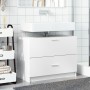 Engineered wood white bathroom cabinet 78x37x59 cm by , Bathroom furniture - Ref: Foro24-848115, Price: 103,36 €, Discount: %