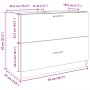 Engineered wood white bathroom cabinet 78x37x59 cm by , Bathroom furniture - Ref: Foro24-848115, Price: 103,36 €, Discount: %