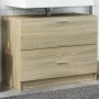 Armario de lavabo madera de ingeniería roble Sonoma 78x37x59 cm de , Muebles de baño - Ref: Foro24-848117, Precio: 100,99 €, ...