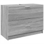 Engineered wood gray Sonoma sink cabinet 78x37x59 cm by , Bathroom furniture - Ref: Foro24-848120, Price: 103,36 €, Discount: %