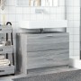 Engineered wood gray Sonoma sink cabinet 78x37x59 cm by , Bathroom furniture - Ref: Foro24-848120, Price: 103,36 €, Discount: %