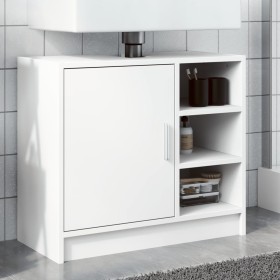 Armario para lavabo madera de ingeniería blanco 63x29x55 cm de , Muebles de baño - Ref: Foro24-848129, Precio: 62,38 €, Descu...