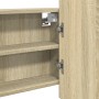 Schrank und LED-Spiegel aus Sonoma-Eichen-Ingenieurholz 90x12x45 cm. von , Badezimmerwaschtische - Ref: Foro24-849643, Preis:...