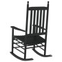 Mecedoras con asiento curvo 2 uds madera álamo maciza negro de , Mecedoras - Ref: Foro24-3281586, Precio: 191,24 €, Descuento: %