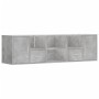 Corner furniture made of gray concrete engineered wood, 160x40x45 cm by , Closets and storage - Ref: Foro24-3307822, Price: 1...