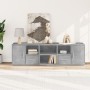 Corner furniture made of gray concrete engineered wood, 160x40x45 cm by , Closets and storage - Ref: Foro24-3307822, Price: 1...