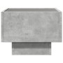 Side table with gray concrete and engineered wood LED 40x40x30cm by , Coffee table - Ref: Foro24-847500, Price: 75,17 €, Disc...