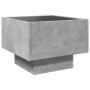 Side table with gray concrete and engineered wood LED 40x40x30cm by , Coffee table - Ref: Foro24-847500, Price: 75,17 €, Disc...