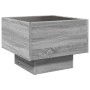 Side table with LED, engineered wood, Sonoma gray, 40x40x30cm by , Coffee table - Ref: Foro24-847502, Price: 77,99 €, Discoun...