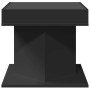 Mesa de centro con luz LED madera ingeniería negra 50x50x45 cm de , Mesas de centro - Ref: Foro24-847561, Precio: 112,88 €, D...