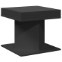 Mesa de centro con luz LED madera ingeniería negra 50x50x45 cm de , Mesas de centro - Ref: Foro24-847561, Precio: 112,88 €, D...