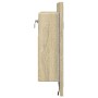 Wardrobe with LED mirror in Sonoma oak wood, 60x12x45 cm by , bathroom vanities - Ref: Foro24-849641, Price: 61,21 €, Discoun...