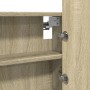 Wardrobe with LED mirror in Sonoma oak wood, 60x12x45 cm by , bathroom vanities - Ref: Foro24-849641, Price: 61,21 €, Discoun...