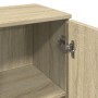 Badezimmerschrank aus Eichenholz-Sonoma-Sperrholz 30x30x190 cm. von , Badezimmerwaschtische - Ref: Foro24-849657, Preis: 84,4...