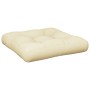 Cushion for pallet sofa in cream fabric 50x50x12 cm by , Cushions for chairs and sofas - Ref: Foro24-360427, Price: 21,01 €, ...