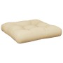 Cojín para sofá de palets de tela beige 60x60x12 cm de , Cojines para sillas y sofás - Ref: Foro24-360450, Precio: 26,99 €, D...