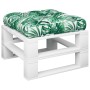 Cushion for pallets, leaf print fabric, 60x60x12 cm by , Cushions for chairs and sofas - Ref: Foro24-360459, Price: 20,99 €, ...