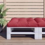 Cushion for pallet sofa, made of red wine fabric, 70x70x12 cm. by , Cushions for chairs and sofas - Ref: Foro24-360478, Price...