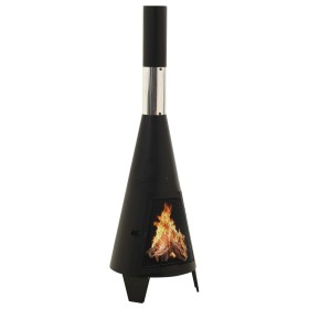 Estufa de jardín con atizador acero 38x38x122 cm de vidaXL, Chimeneas - Ref: Foro24-313355, Precio: 74,58 €, Descuento: %