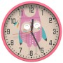 Reloj de pared poliestireno y cristal rosa Ø25,5 cm de , Relojes de pared - Ref: Foro24-4008399, Precio: 17,48 €, Descuento: %