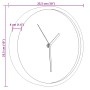 Wanduhr aus Polystyrol und rosa Glas Ø25,5 cm von , Wanduhren - Ref: Foro24-4008399, Preis: 17,48 €, Rabatt: %