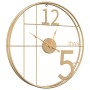 Golden iron wall clock Ø50 cm by , Wall clocks - Ref: Foro24-4008402, Price: 47,82 €, Discount: %