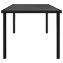 Mesa de jardín de acero negra 190x90x74 cm de vidaXL, Mesas de jardín - Ref: Foro24-313095, Precio: 213,61 €, Descuento: %