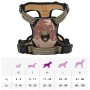 Brown adjustable dog harness with reflective bands, size M. by , Dog products - Ref: Foro24-4013368, Price: 22,99 €, Discount: %