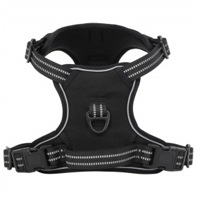 Dog harness with adjustable reflective bands black XL by , Dog products - Ref: Foro24-4013375, Price: 20,99 €, Discount: %