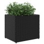 Jardineras 2 unidades ratán sintético negro 36x30x32 cm de , Maceteros y jardineras - Ref: Foro24-3210531, Precio: 64,18 €, D...