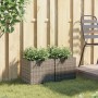 2 synthetic rattan gray planters 36x30x32 cm by , Pots and planters - Ref: Foro24-3210533, Price: 64,18 €, Discount: %