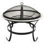 Brasero y barbacoa 2 en 1 atizador acero inoxidable 56x56x49 cm de vidaXL, Chimeneas - Ref: Foro24-313351, Precio: 91,99 €, D...