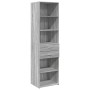 Narrow Sonoma grey engineered wood wardrobe 50x42.5x225 cm by , Sideboards - Ref: Foro24-3281313, Price: 181,56 €, Discount: %