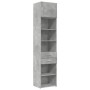 Narrow engineered wood wardrobe in gray concrete, 50x42.5x225 cm by , Sideboards - Ref: Foro24-3281311, Price: 176,49 €, Disc...