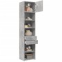 Armario estrecho madera ingeniería gris hormigón 50x42,5x225 cm de , Aparadores - Ref: Foro24-3281311, Precio: 176,24 €, Desc...