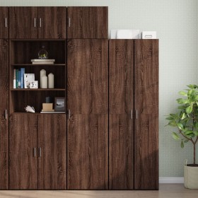 Narrow brown oak veneer wooden wardrobe 50x42.5x225 cm by , Sideboards - Ref: Foro24-3281307, Price: 204,99 €, Discount: %