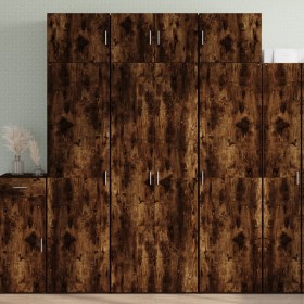 Engineered wood smoked oak wardrobe 70x42.5x225 cm by , Sideboards - Ref: Foro24-3281326, Price: 219,34 €, Discount: %