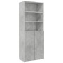 Armario de madera de ingeniería gris hormigón 70x42,5x225 cm de , Aparadores - Ref: Foro24-3281318, Precio: 222,01 €, Descuen...