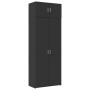 Engineered wood black wardrobe 80x42.5x225 cm by , Sideboards - Ref: Foro24-3281351, Price: 267,28 €, Discount: %