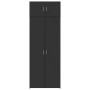 Engineered wood black wardrobe 80x42.5x225 cm by , Sideboards - Ref: Foro24-3281351, Price: 267,28 €, Discount: %