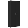 Engineered wood black wardrobe 80x42.5x225 cm by , Sideboards - Ref: Foro24-3281351, Price: 267,28 €, Discount: %