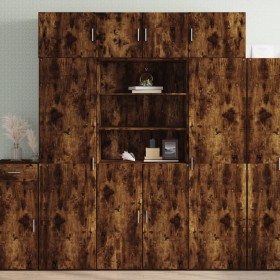 Engineered wood smoked oak wardrobe 80x42.5x225 cm by , Sideboards - Ref: Foro24-3281347, Price: 235,55 €, Discount: %