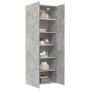 Armario de madera de ingeniería gris hormigón 80x42,5x225 cm de , Aparadores - Ref: Foro24-3281353, Precio: 245,12 €, Descuen...