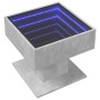 Mitteltisch und LED aus grauem Beton-Ingenieurholz 50x50x45cm von , Couchtisch - Ref: Foro24-847528, Preis: 109,89 €, Rabatt: %