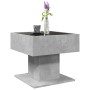 Center table and LED engineered wood gray concrete 50x50x45cm by , Coffee table - Ref: Foro24-847528, Price: 109,99 €, Discou...