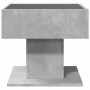 Center table and LED engineered wood gray concrete 50x50x45cm by , Coffee table - Ref: Foro24-847528, Price: 109,99 €, Discou...