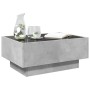 Center table and LED engineered wood in gray concrete 70x50x30cm by , Coffee table - Ref: Foro24-847514, Price: 136,17 €, Dis...